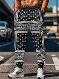 Casual Mens' Print Elastic Waist Drawstring Jogger Pants