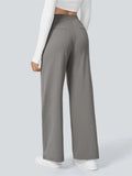 ‌Women's Simple High Waist Drape Wide Leg Casual Suit Pants