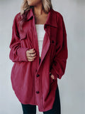 Women's Casual Comfy Button Up Lapel Long Sleeve Blouses