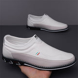 Men's Casual Faux Leather Flats Slip-ons Shoes