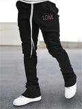 Men's Street Casual Thicken Drawstring Flared Pants