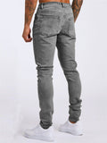 Casual Wear Resistant Slim Fit Jeans for Male