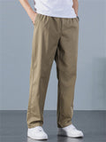 Men's Simple Style All Match Cotton Straight Leg Casual Pants
