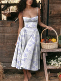 Sexy Spaghetti Strap Bustier Swing Dress for Women