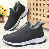 Men's Comfortable Warm Plush Liner Walking Sneakers