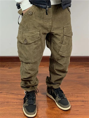 Men's Comfort New Washed Baggy Cargo Trousers