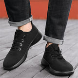 Men's Casual LightWeight Solid Color Mesh Slip-Ons Flats Shoes