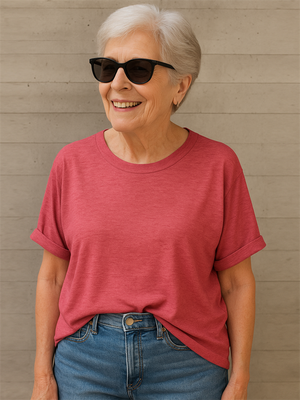 Women's Round Neck Short Sleeve Oversized T-shirts