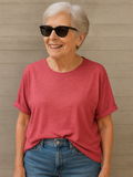 Women's Round Neck Short Sleeve Oversized T-shirts