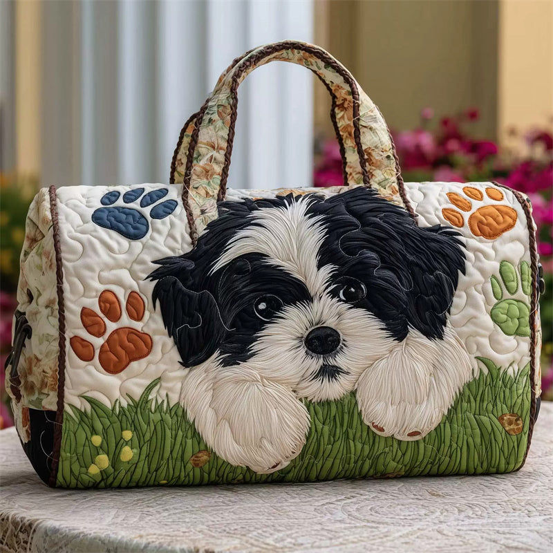 ‌Adorable Shih Tzu Dog Print Duffle Bag