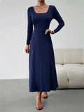 Women's Classy Plain Banquet Waisted Dresses