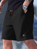 Men's Summer Waffle Knit Casual Breathable Drawstring Shorts