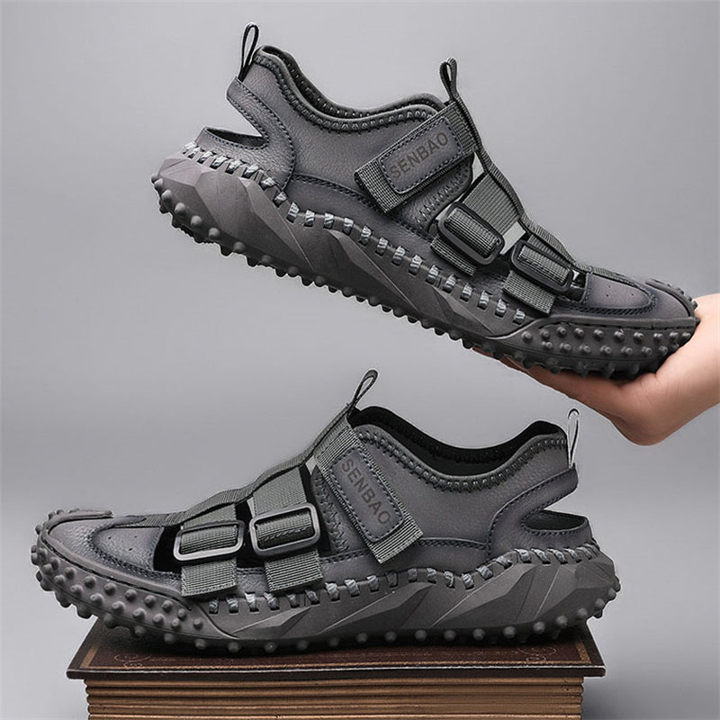 Men's Hollow Out Thick Sole Anti Slip Slingback Sandals