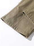 Men's Simple Style All Match Cotton Straight Leg Casual Pants