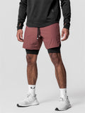 Summer Sports Double-Layer Men's Basketball Shorts