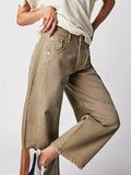 Women's Loose Fitting Low Rise Barrel Jeans