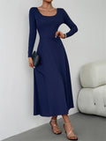 Women's Classy Plain Banquet Waisted Dresses