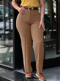 Autumn Casual High-Waist Straight-Leg Casual Pants for Women