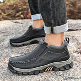 Men's PU Leather Outdoor Comfortable Non-Slip Casual High-Top Boots