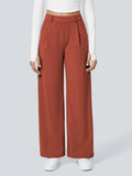 ‌Women's Simple High Waist Drape Wide Leg Casual Suit Pants