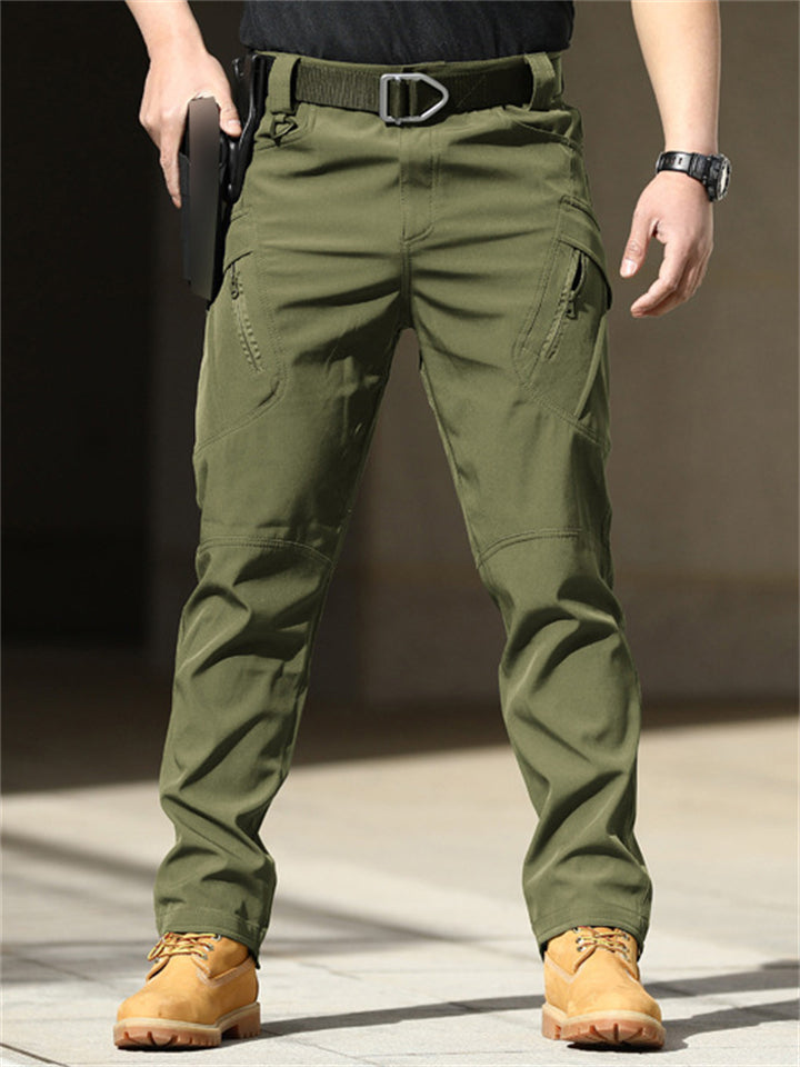 Men's Comfort Stretchy Multi-Pocket Outdoor Waterproof IX7 Tactical Pants