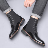 Male Fashionable Warm Antiwear Height-increasing Martin Boots