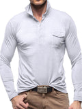 Comfort Regular Fit Turn Down Collar Polo Shirts for Men