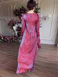 Women's Elegant Reflective Satin Evening Dresses
