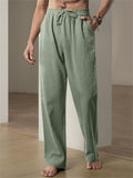 Men's Spring Summer Casual Drawstring Trousers