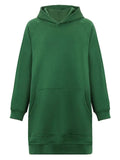 Women's Loose Fit Pocket Side Slit Hoodies