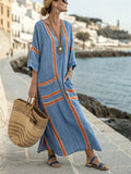 Women's Boho Holiday Style Casual V Neck Big Hem Dress