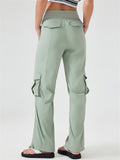 Women's Outdoor Solid Color Quick-Dry Pockets Cargo Pants