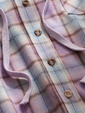 Casual Plaid Button Up All Match Hoodies for Women