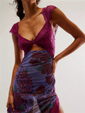 Women's Beach Sexy See-Through Side Slit Bikini Dress
