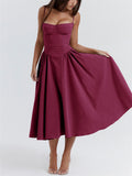 Sexy Spaghetti Strap Bustier Swing Dress for Women