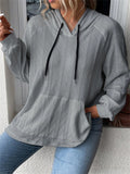 Lazy Oversized Long Sleeve Pocket Hoodies for Women