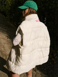 Sports Fashion Stand Collar Lightweight Bubble Vest for Women