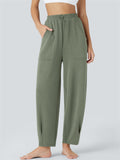 Women's Comfy Solid Color Pockets Drawstring Pants