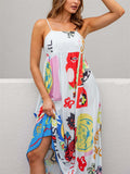 Lovely Cartoon Printed Women's Back Tie-up Dress