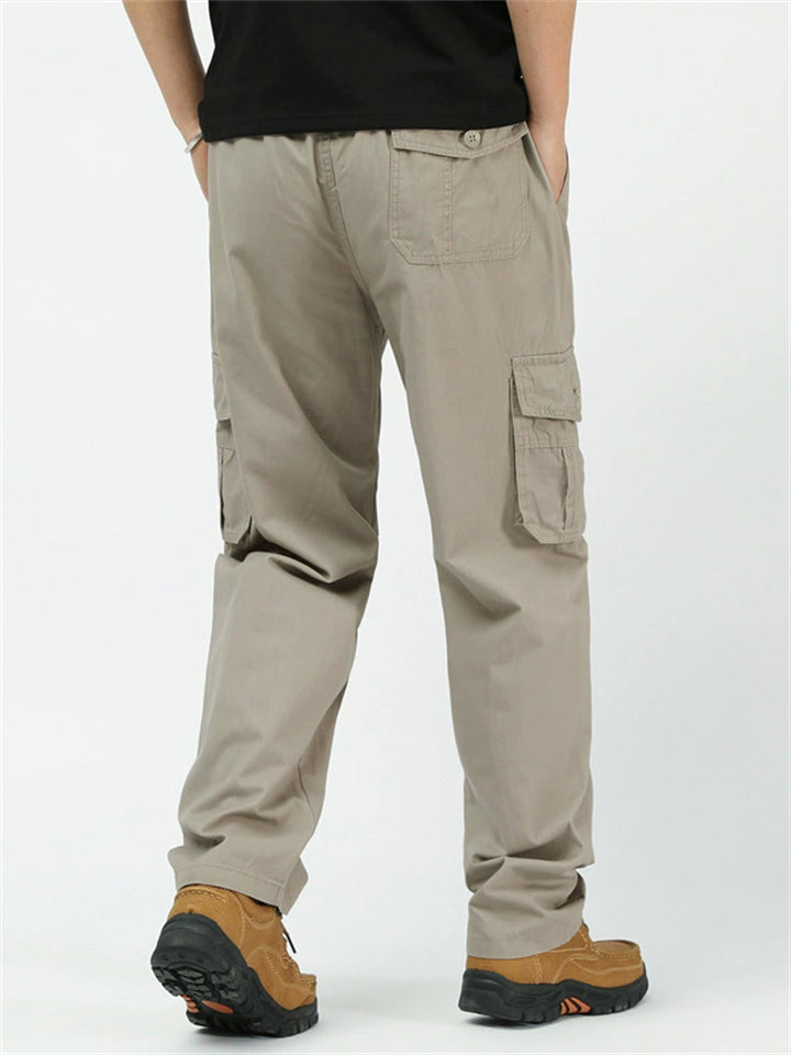 ‌Mens Autumn Casual Outdoor Cargo Trousers with Multiple Pockets‌