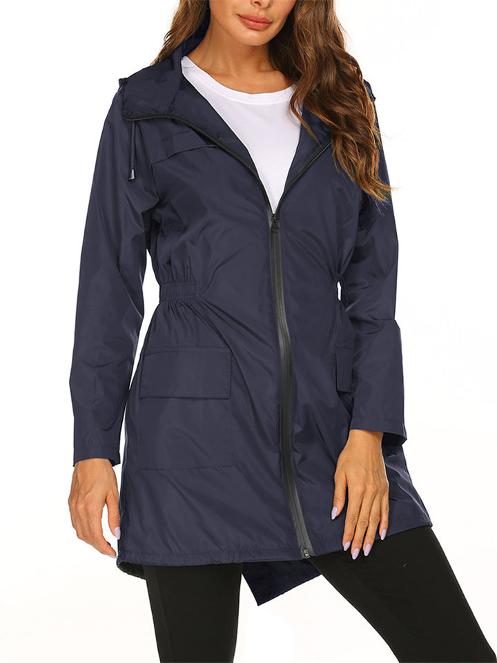 Women's Hooded Waterproof Outdoor Jackets for Winter