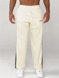 Men's Simple Loose Fit Casual Sportswear Stripe Side Sweatpants