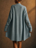 Women Loose Fit Soft Open Front Knit Cardigan with Pockets