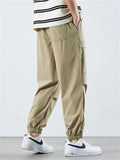 Simple Thin Quick Dry Drawstring Pants for Men