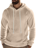 Men's Solid Color Long Sleeve Pullover Fleece Hoodies