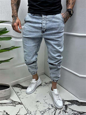 Male Street Hip Hop Ankle-tied Jeans