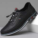 Men's Casual PU Leather Flats Work Loafer Shoes