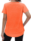 Women's Simple Summer Solid Color Pullover Round Neck Short Sleeve T-shirt