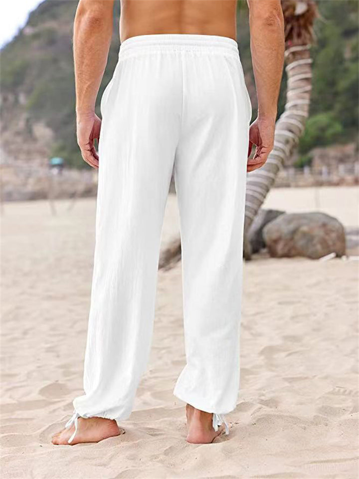 Loose Lightweight Stretchy Men's Drawstring Beach Pants