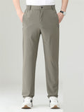 ‌Plus Size Comfy Elastic Waist Men's Summer Straight Leg Casual Pants‌